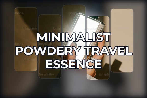 minimalist powdery travel essence